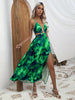Floral Print Cut Out Cami Dress